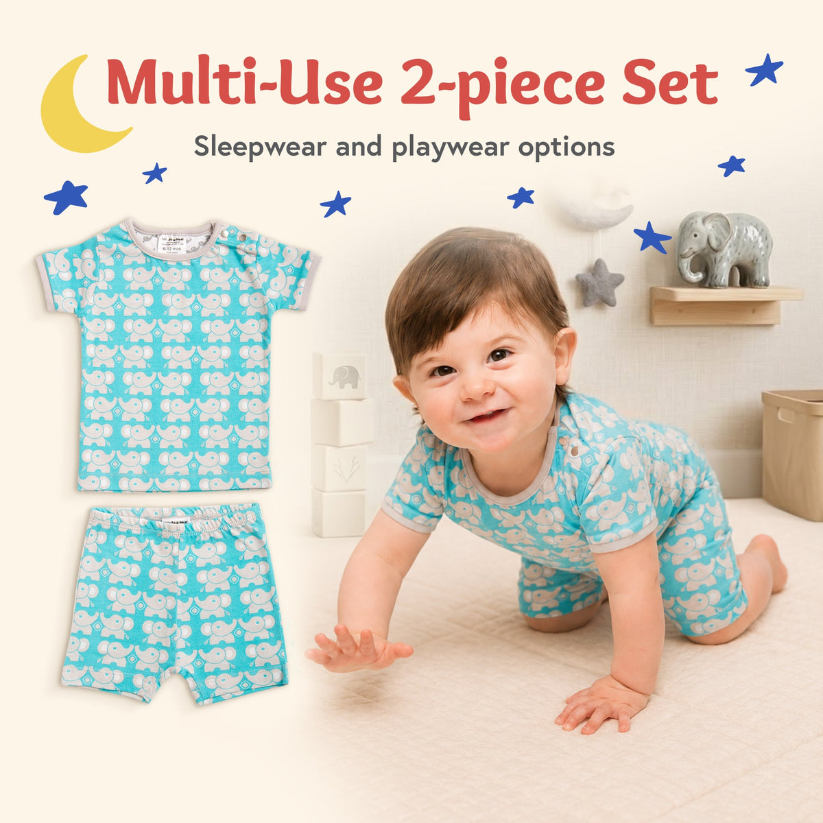 2-Piece Sleep and Playsuit
