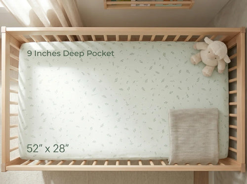 Breathable Cotton Fitted Crib Sheet