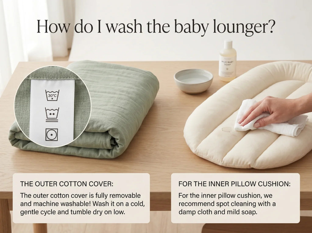 Cotton Baby Lounger & Nest