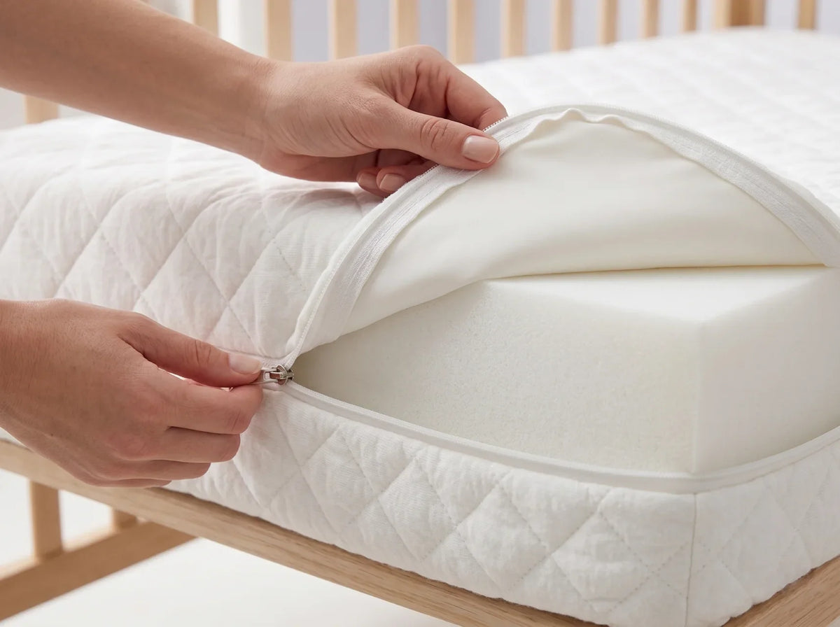 Dual-Sided Memory Foam Crib & Toddler Mattress