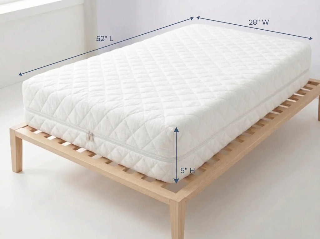 Dual-Sided Memory Foam Crib & Toddler Mattress