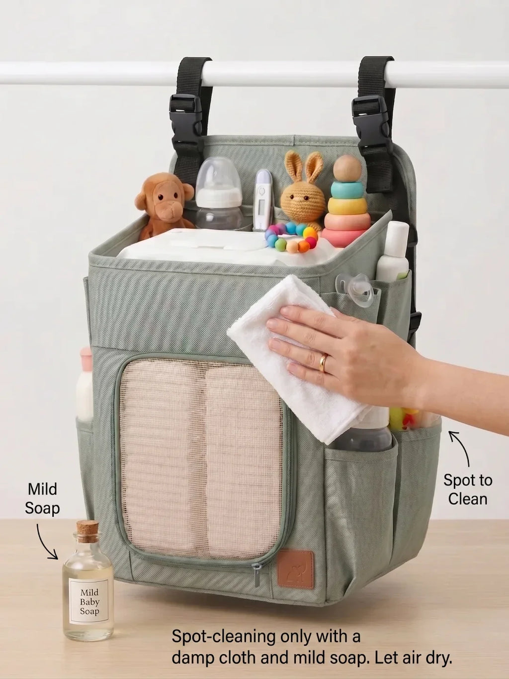 Hanging Diaper Caddy & Nursery Organizer