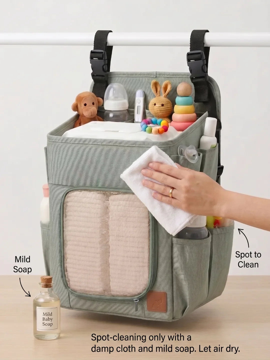 Hanging Diaper Caddy & Nursery Organizer