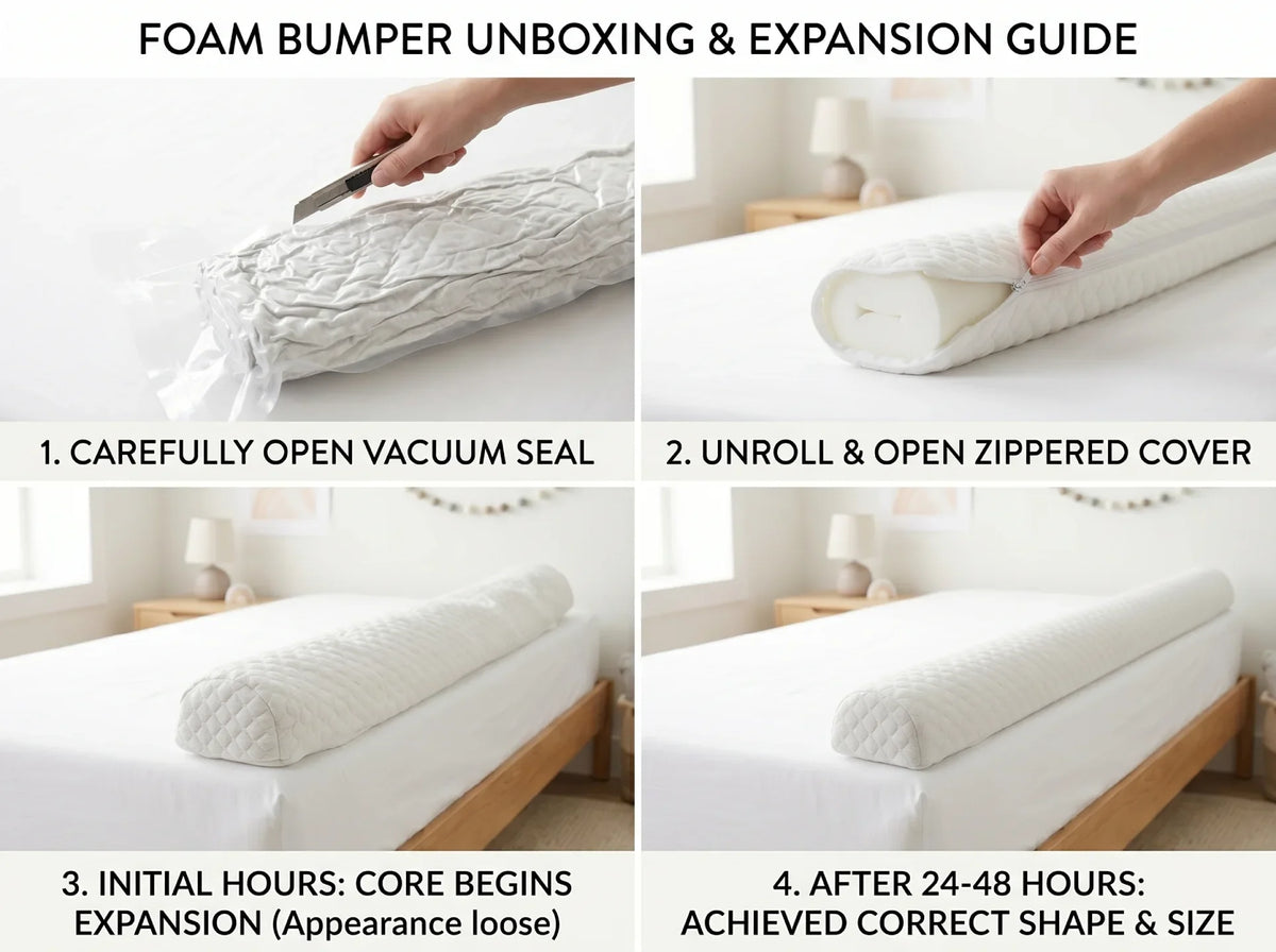 Memory Foam Toddler Bed Bumper Guard